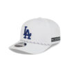 Los Angeles Dodgers Performance Rope Optic White Embroidered Stretch Snap Cap