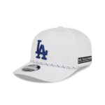 Los Angeles Dodgers Performance Rope Optic White Embroidered Stretch Snap Cap