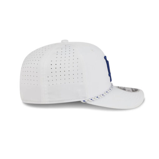 Los Angeles Dodgers Performance Rope Optic White Embroidered Stretch Snap Cap