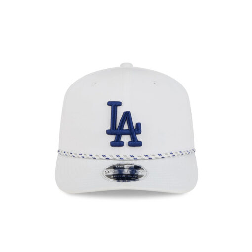 Los Angeles Dodgers Performance Rope Optic White Embroidered Stretch Snap Cap