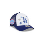 Los Angeles Dodgers Play White Kids M-Crown Embroidered A-Frame Trucker Hat