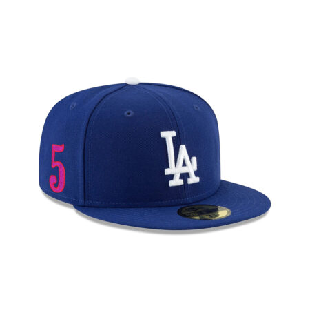 Los Angeles Dodgers Players Weekend Side Patch Freeman Fitted Cap in Royal