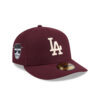 Los Angeles Dodgers Pre-Curved Fitted Cap in Maroon