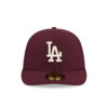 Los Angeles Dodgers Pre-Curved Fitted Cap in Maroon