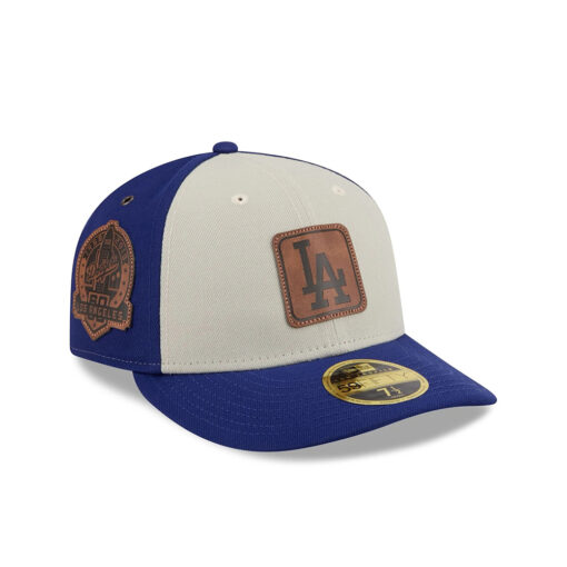 Los Angeles Dodgers Quilted Low Profile Fitted Cap in Royal