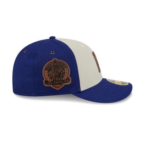 Los Angeles Dodgers Quilted Low Profile Fitted Cap in Royal