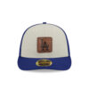 Los Angeles Dodgers Quilted Low Profile Fitted Cap in Royal