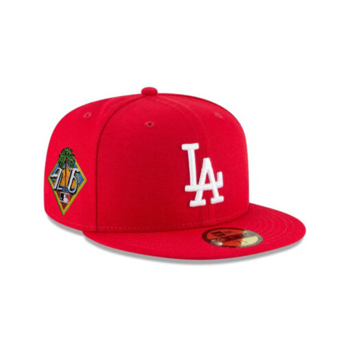 Los Angeles Dodgers Scarlet Basic Fitted Cap in Red