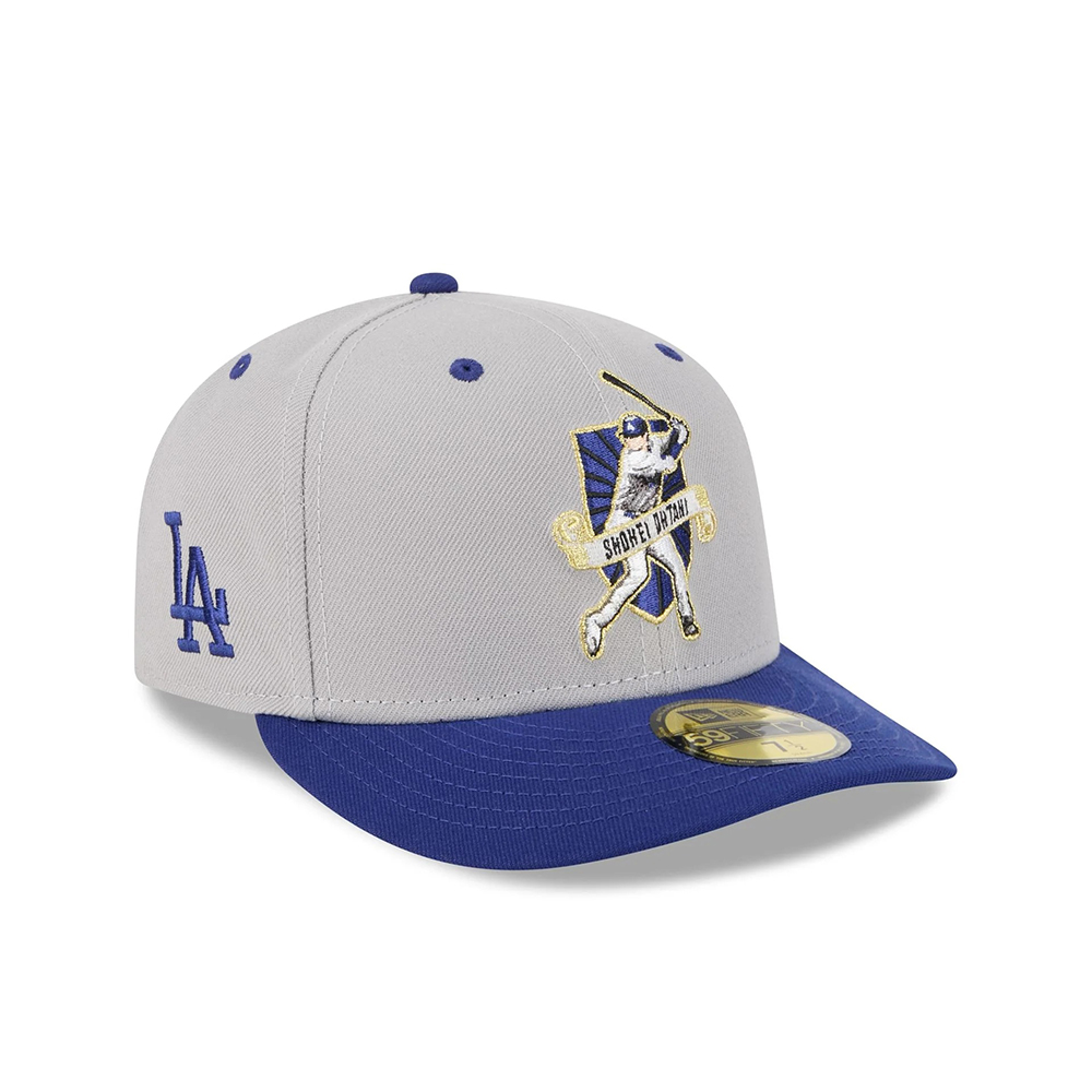 Los Angeles Dodgers Shohei Ohtani Fitted Cap in Gray Los Angeles Dodgers Shohei Ohtani Fitted Cap in Gray