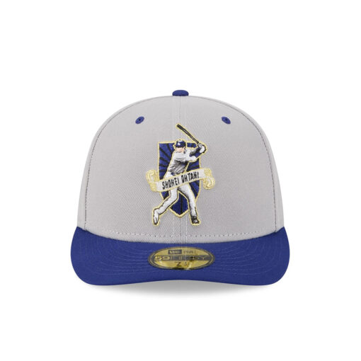 Los Angeles Dodgers Shohei Ohtani Fitted Cap in Gray Los Angeles Dodgers Shohei Ohtani Fitted Cap in Gray