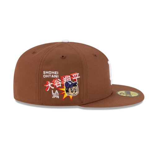 Los Angeles Dodgers Shohei Ohtani Fitted Cap in Tiramisu Brown