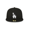Los Angeles Dodgers Side Patch Fitted Cap in Black 1 Los Angeles Dodgers Side Patch Fitted Cap in Black
