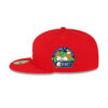 Los Angeles Dodgers Side Patch Fitted Cap in Red 3 Los Angeles Dodgers Side Patch Fitted Cap in Red