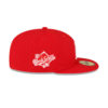 Los Angeles Dodgers Side Patch Fitted Cap in Red 4 Los Angeles Dodgers Side Patch Fitted Cap in Red