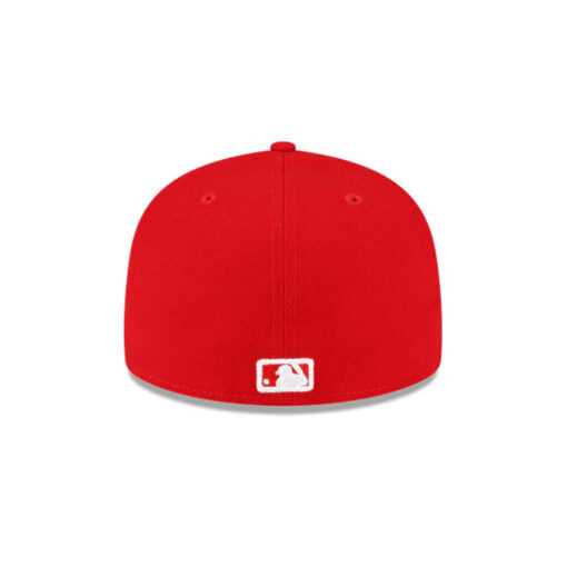 Los Angeles Dodgers Side Patch Fitted Cap in Red Los Angeles Dodgers Side Patch Fitted Cap in Red