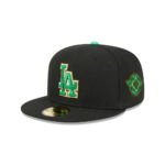 Los Angeles Dodgers St. Patrick’s Day 2026 Black Embroidered Fitted Hat