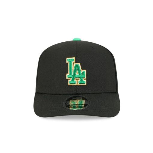 Los Angeles Dodgers St. Patrick’s Day 2026 Black Embroidered Stretch Snap Cap