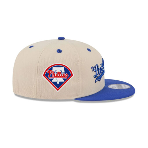 Los Angeles Dodgers Team Art Snapback in Cream