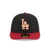 Los Angeles Dodgers Team Cards Black Embroidered Fitted Cap