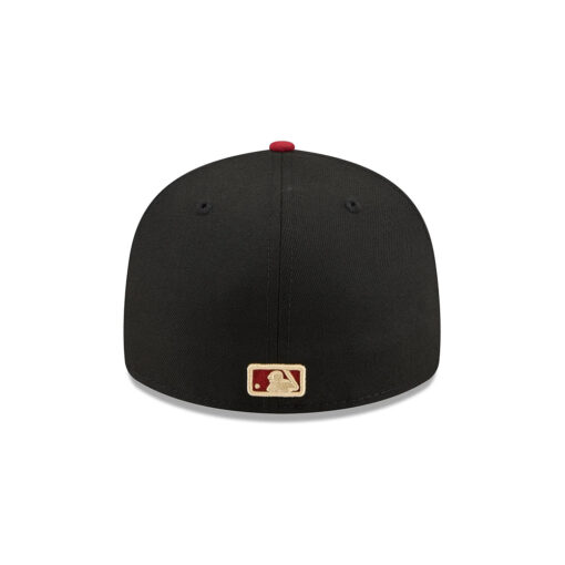 Los Angeles Dodgers Team Cards Black Embroidered Fitted Cap