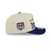 Los Angeles Dodgers Three Hit Chrome White Embroidered A-Frame Snapback Hat