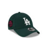 Los Angeles Dodgers Visor Script Adjustable Cap in Dark Green