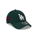 Los Angeles Dodgers Visor Script Adjustable Cap in Dark Green