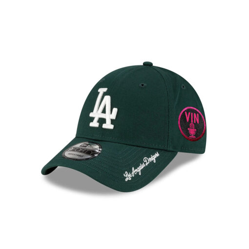 Los Angeles Dodgers Visor Script Adjustable Cap in Dark Green Los Angeles Dodgers Visor Script Adjustable Cap in Dark Green