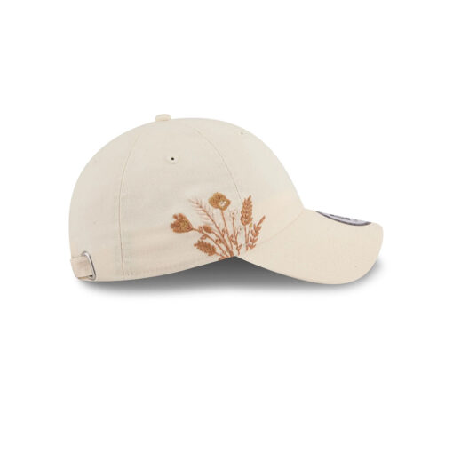 Los Angeles Dodgers Wildflower Light Cream Embroidered Casual Classic Adjustable Cap