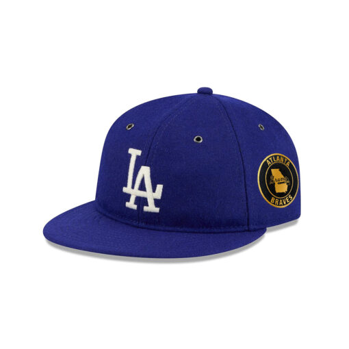 Los Angeles Dodgers Wool Retro Crown Fitted Cap in Blue