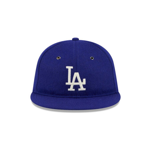 Los Angeles Dodgers Wool Retro Crown Fitted Cap in Blue