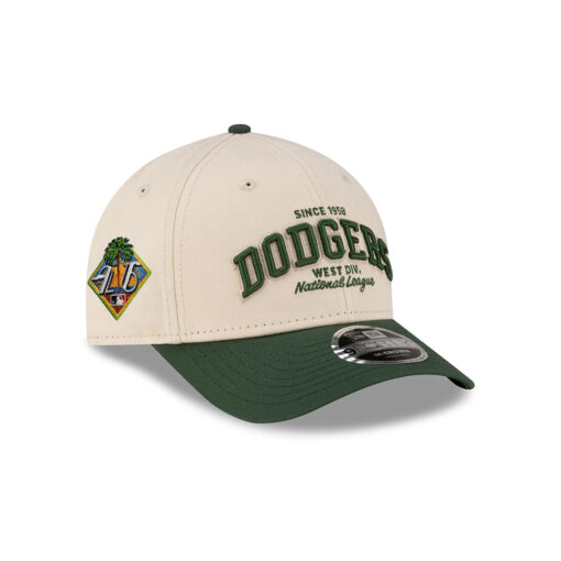 Los Angeles Dodgers Wordmark Light Cream M-Crown Embroidered Adjustable Hat