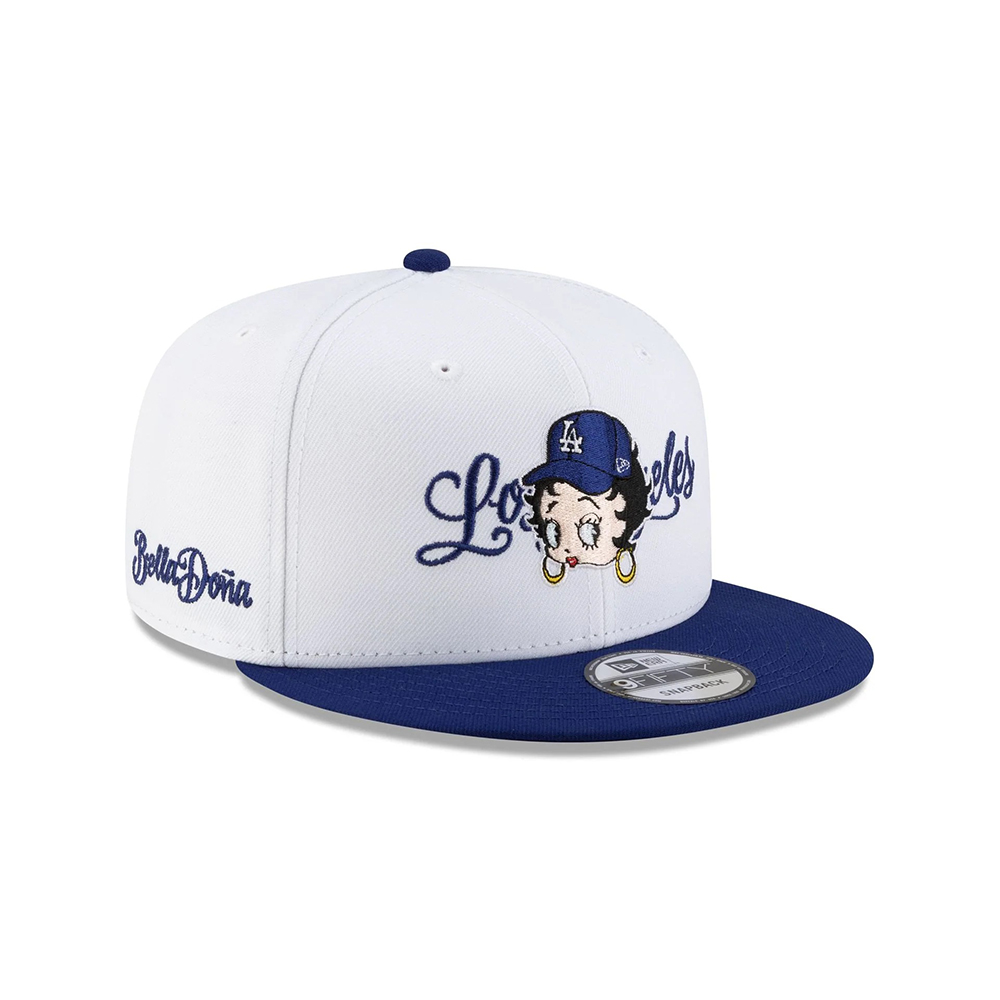 Los Angeles Dodgers x Bella Doña x Betty Boop Snapback in White Los Angeles Dodgers x Bella Doña x Betty Boop Snapback in White