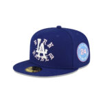 Los Angeles Dodgers x Born x Raised Royal/Pink Fitted Cap