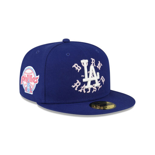 Los Angeles Dodgers x Born x Raised Royal/Pink Fitted Cap
