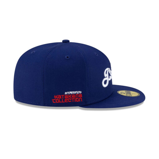 Los Angeles Dodgers x Hyperfly Katakana Fitted Cap in Black