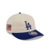 Los Angeles Dodgers x Three Looms Americana Herringbone Adjustable Cap in Cream