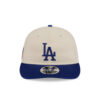 Los Angeles Dodgers x Three Looms Americana Herringbone Adjustable Cap in Cream