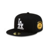 Los Angeles Dodgers x Undefeated Stacked Fitted Cap in Black