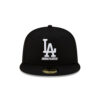 Los Angeles Dodgers x Undefeated Stacked Fitted Cap in Black