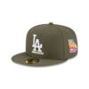Los Angeles Dodgers x Undefeated Stacked Fitted Cap in Olive