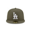 Los Angeles Dodgers x Undefeated Stacked Fitted Cap in Olive