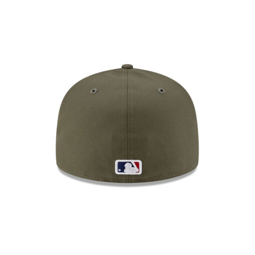 Los Angeles Dodgers x Undefeated Stacked Fitted Cap in Olive
