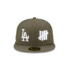 Los Angeles Dodgers x Undefeated Tally Fitted Cap in Olive