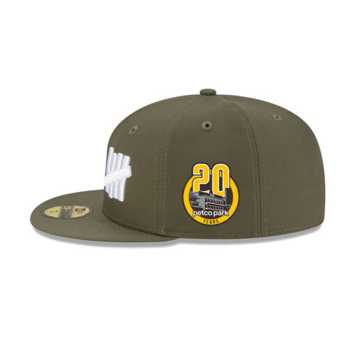Los Angeles Dodgers x Undefeated Tally Fitted Cap in Olive