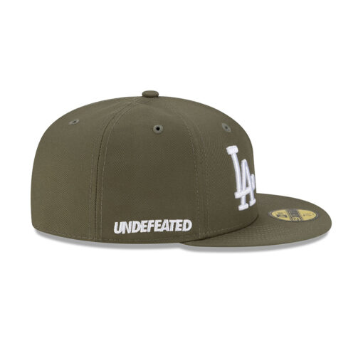 Los Angeles Dodgers x Undefeated Tally Fitted Cap in Olive