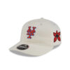 New York Mets Aime Leon Dore Chrome White Retro Crown Cream Embroidered Strapback Hat