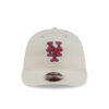 New York Mets Aime Leon Dore Chrome White Retro Crown Cream Embroidered Strapback Hat