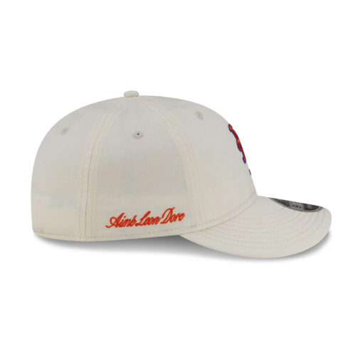 New York Mets Aime Leon Dore Chrome White Retro Crown Cream Embroidered Strapback Hat