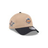 New York Mets Beige Khaki Embroidered A-Frame Snapback Cap